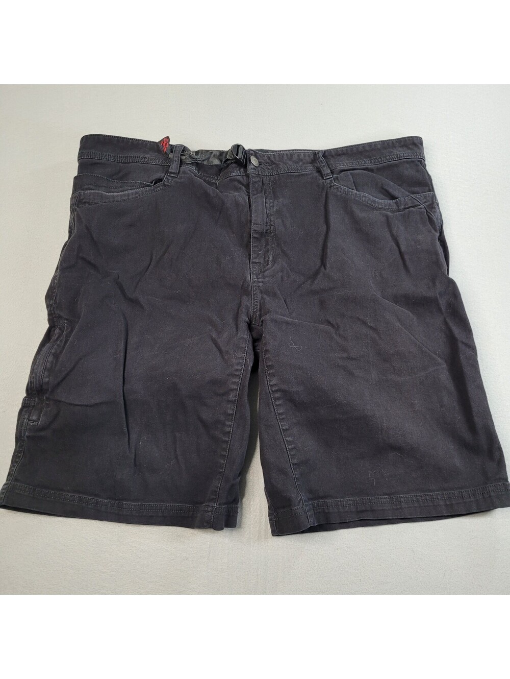 Gramicci City Short Mens 38 Black Stretch Climbing Hiking Belted M-1263-NO